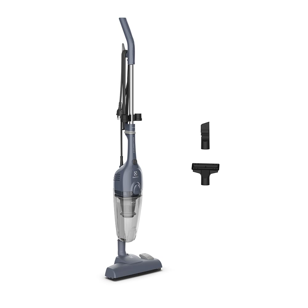 Electrolux Aspirador de Pó Vertical com fio portátil de mão 2 em 1 potente 1600W cabo 6m com capacidade 950 ml filtro HEPA STK17 Azul STK 127V