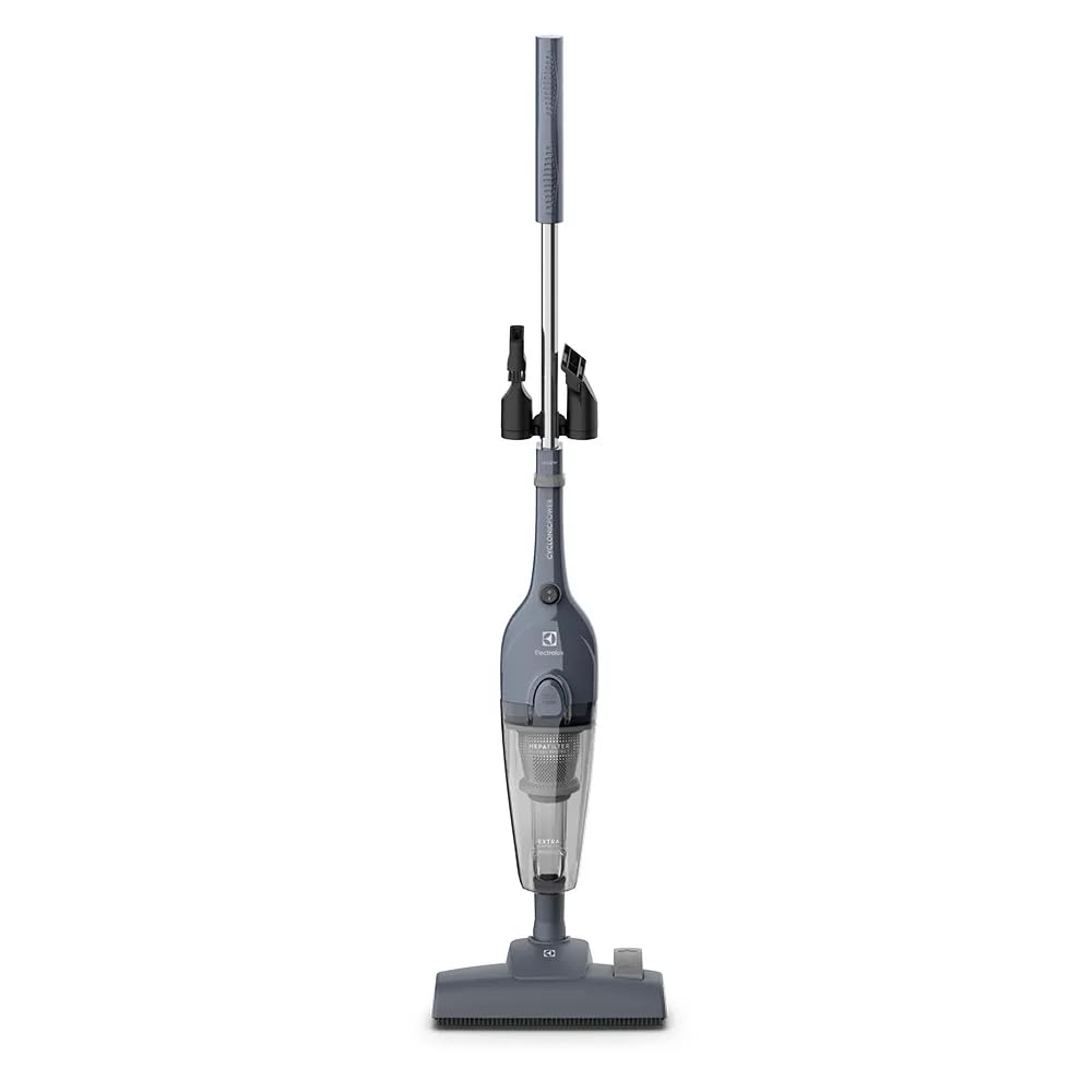 Electrolux Aspirador de Pó Vertical com fio portátil de mão 2 em 1 potente 1600W cabo 6m com capacidade 950 ml filtro HEPA STK17 Azul 220V
