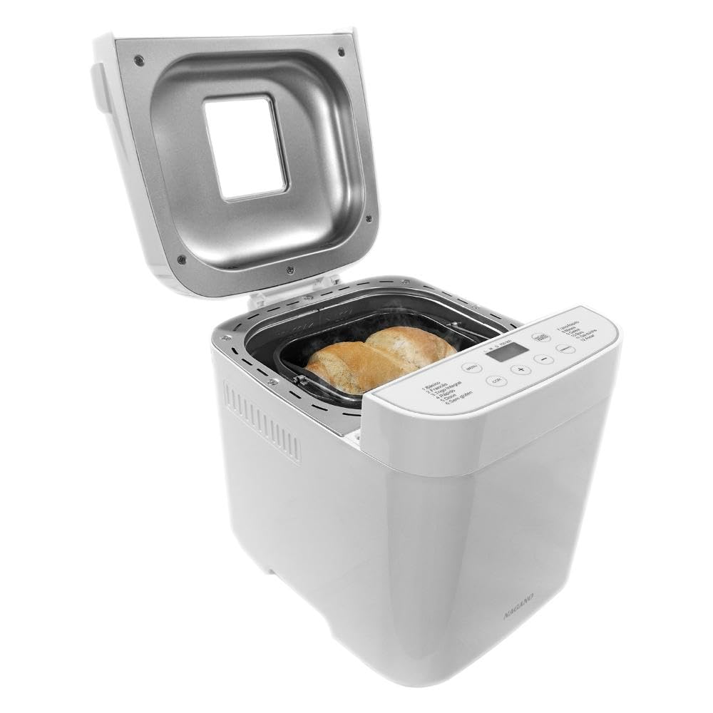 Nagano Máquina de Fazer Pão Panificadora Doméstica 550W 12 Programações