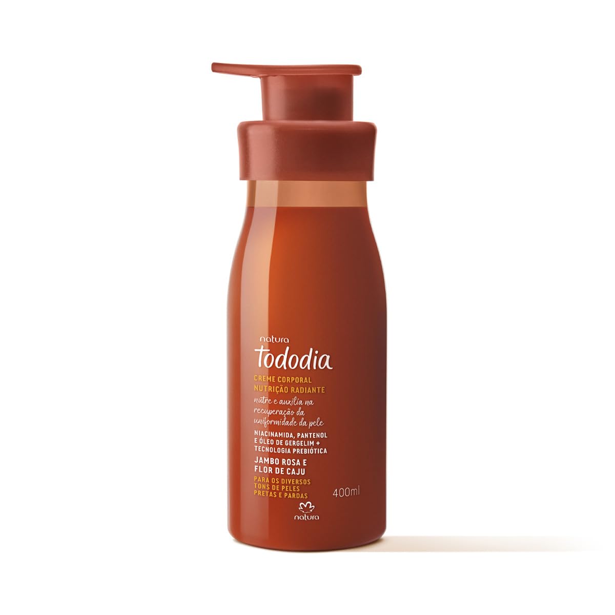 Natura Creme Hidratante Corporal Tododia Jambo Rosa e Flor de Caju 400ml