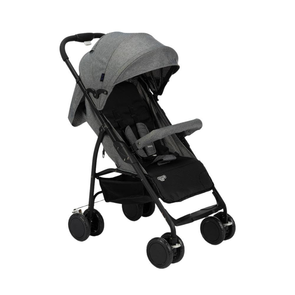 Carrinho de Bebê Cosco Kids, Bross, Cinza Mescla