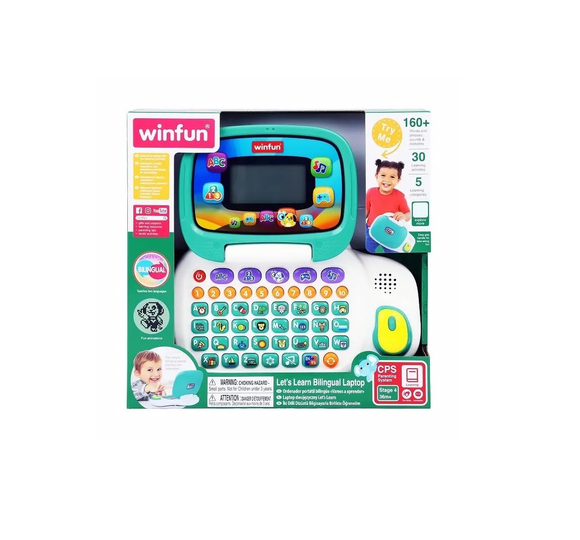 Winfun Aprendendo com o Laptop Bilíngue