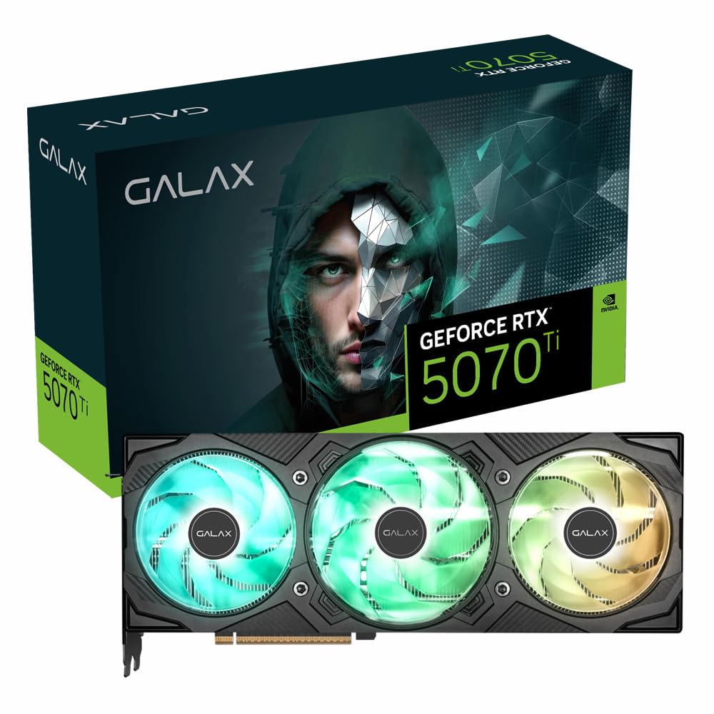 Placa de Vídeo Galax GeForce RTX 5070 Ti EX Gamer 1-Click OC 16GB