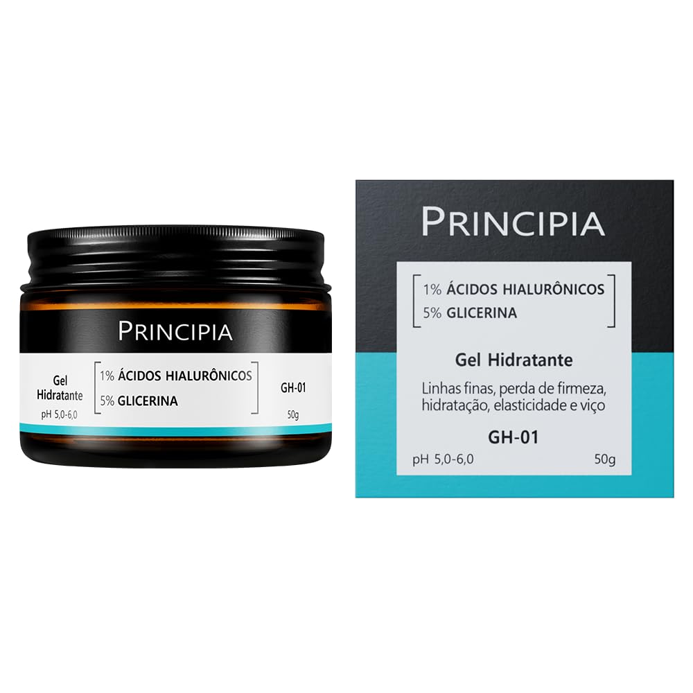 Gel Hidratante Facial 1% Ácidos Hialurônicos + 5% Glicerina GH-01 com 50g