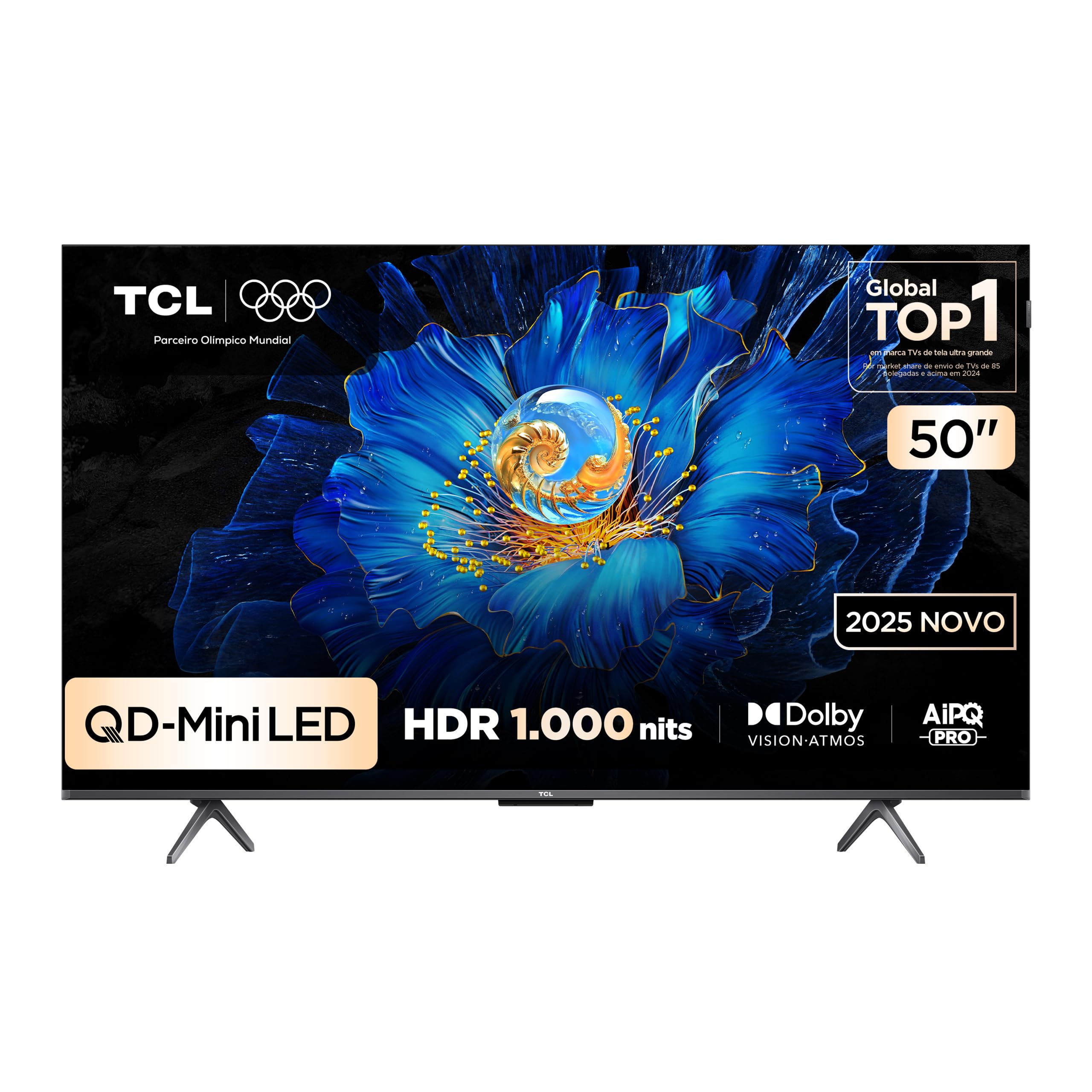 Smart TV TCL 50C6KS 50 polegadas 4K Mini LED Google TV