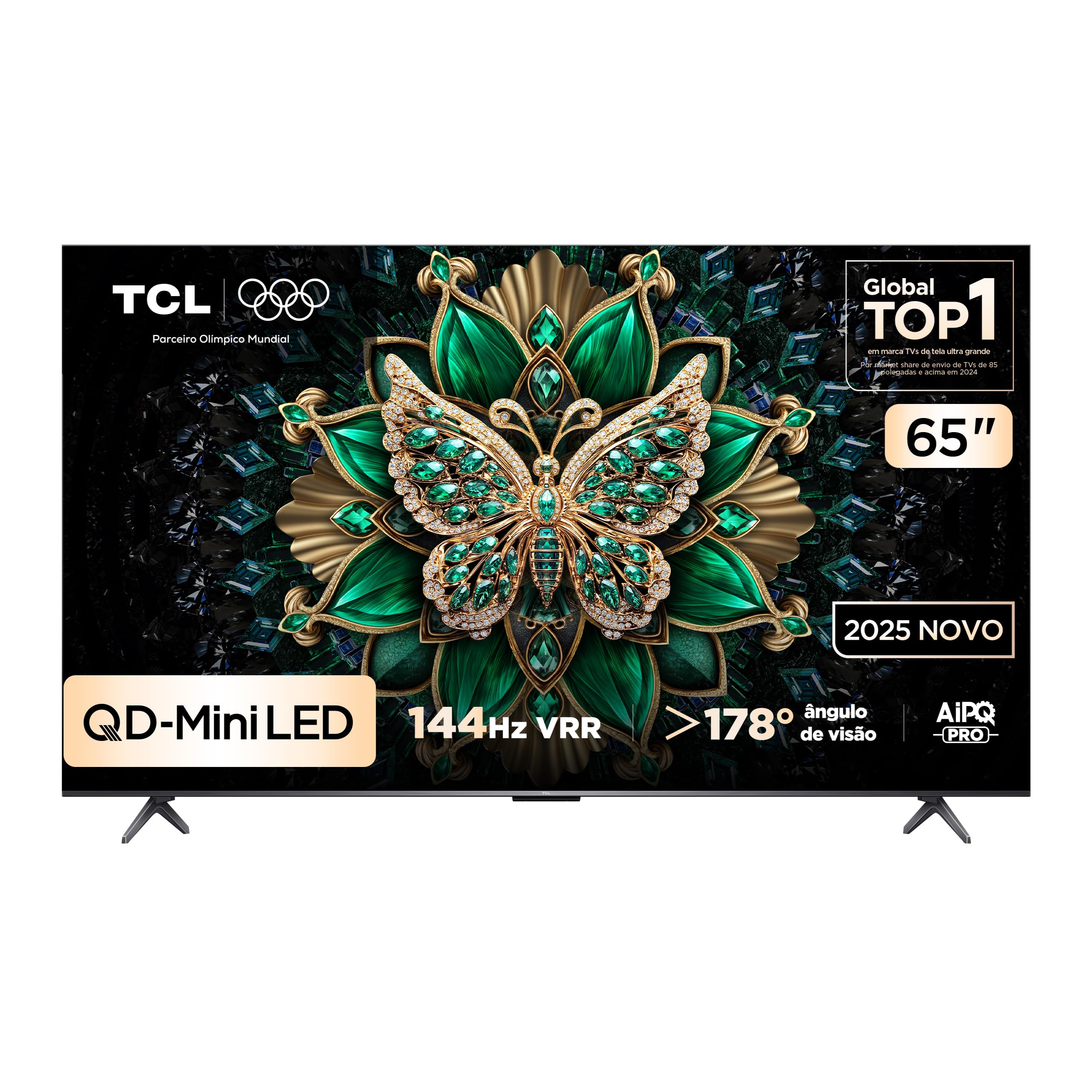 Smart TV TCL 65C6K 65 polegadas 4K Mini LED Google TV