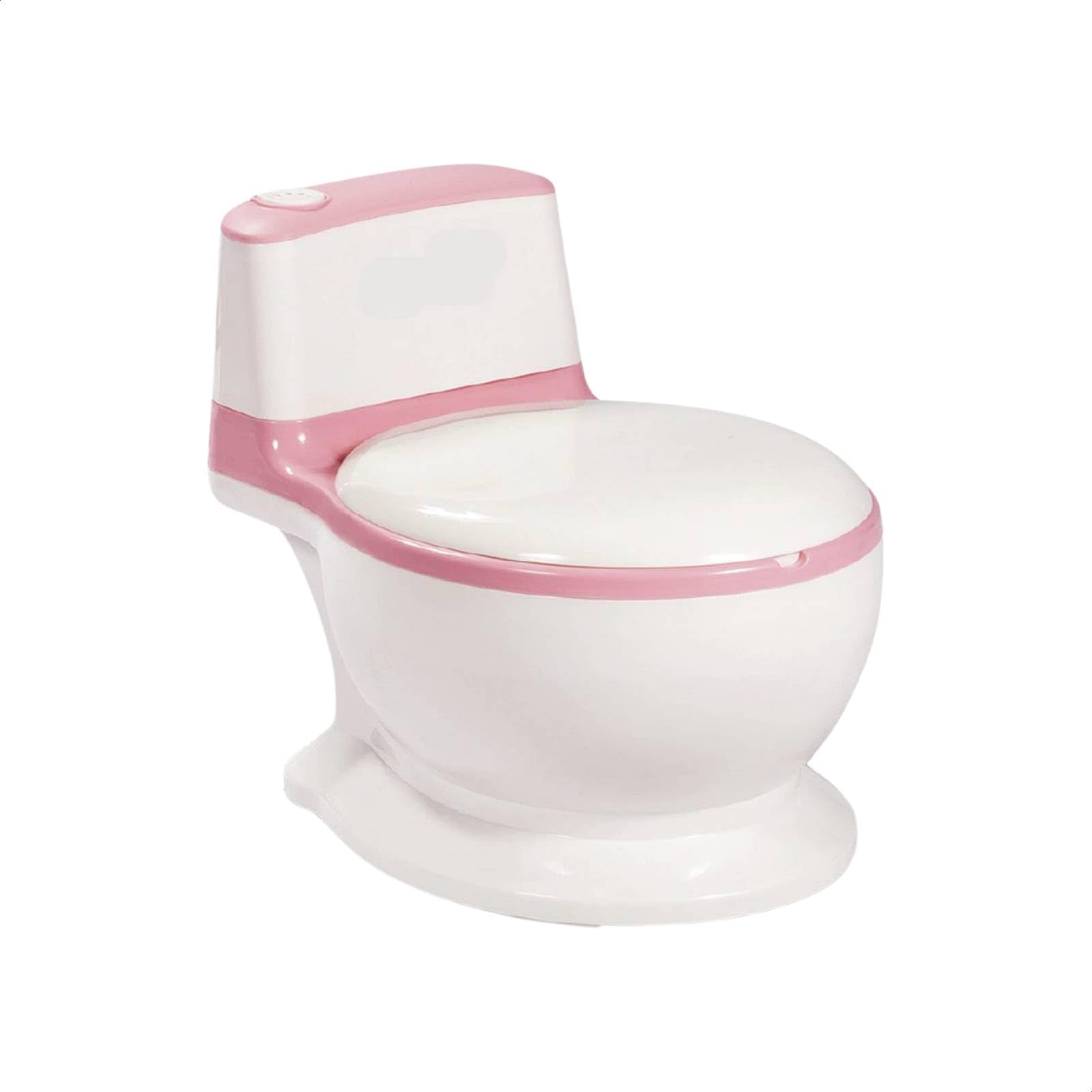 Troninho Pinico Infantil OHANA BABY Simulador de Privadinha Com Som Realista de Descarga Desfralde Divertido Para Meninas (Rosa)