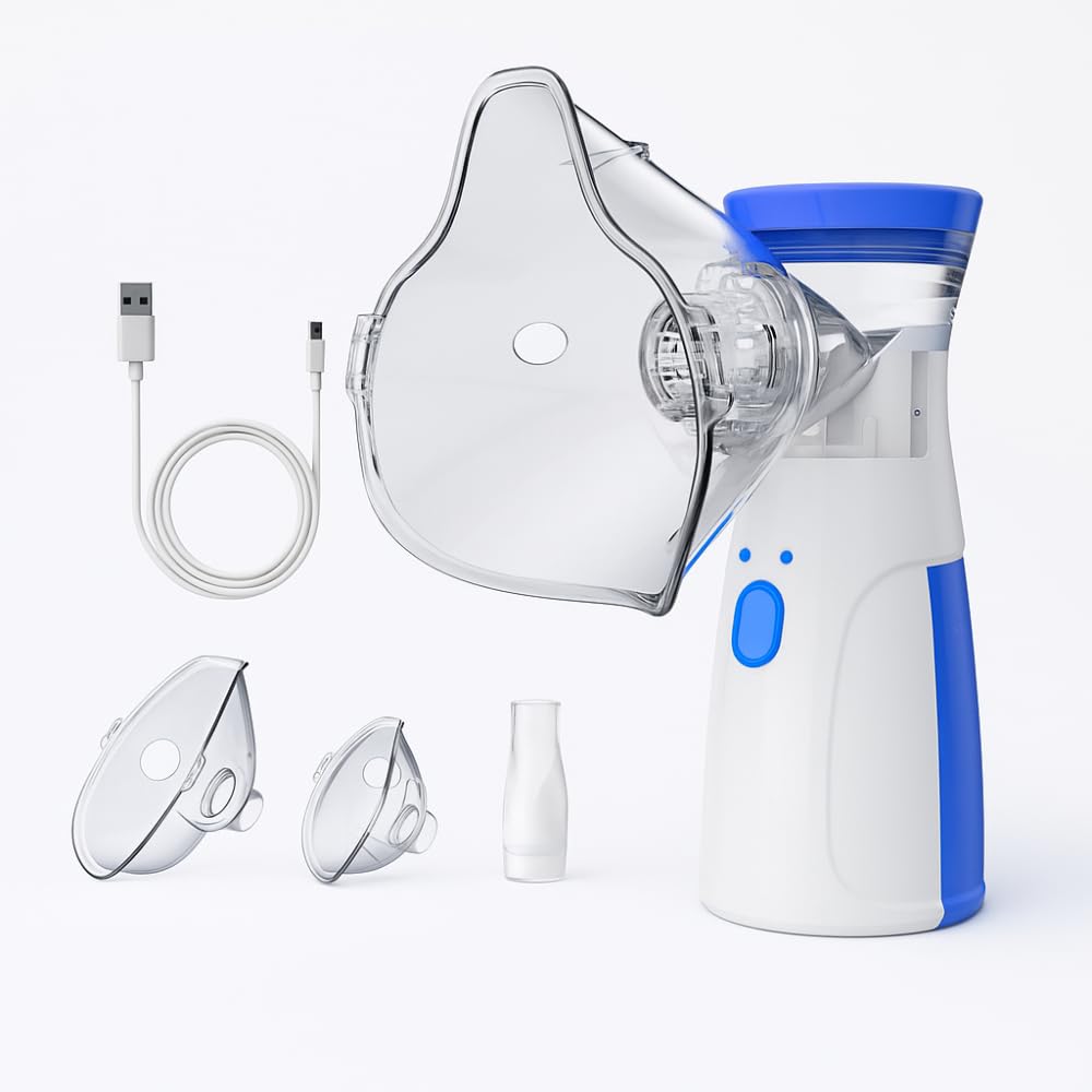 Nebulizador Inalador Ultrassônico Portátil Sem Fio Recarregável USB Premium