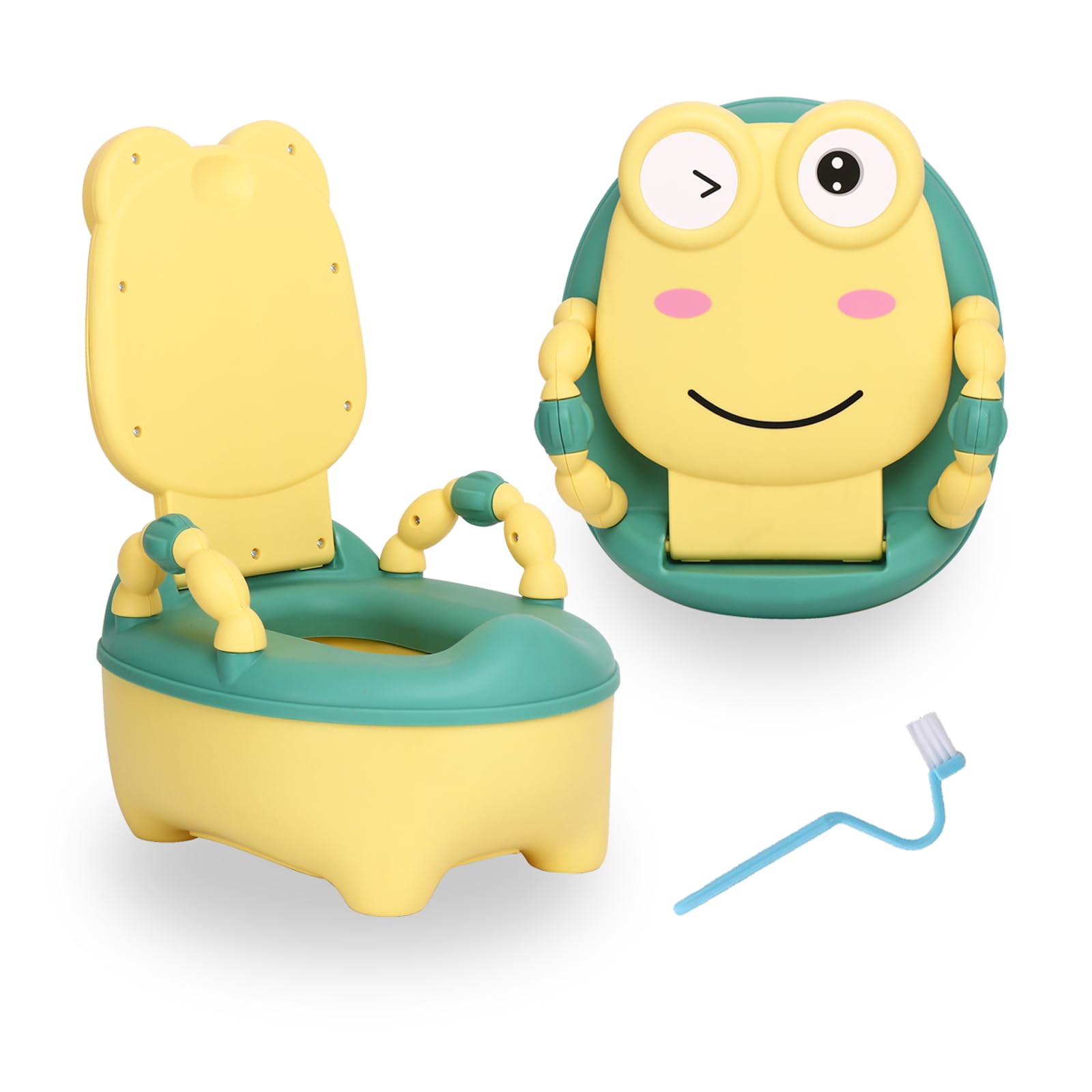 Troninho Penico Infantil Ohana Baby Sapo Amarelo - Assento de Treinamento Desfralde Educativo Divertido para Menino e Menina