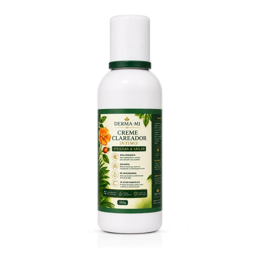 Creme Clareador Potente Virilha e Axilas com Niacinamida e Ácido Mandélico 100g