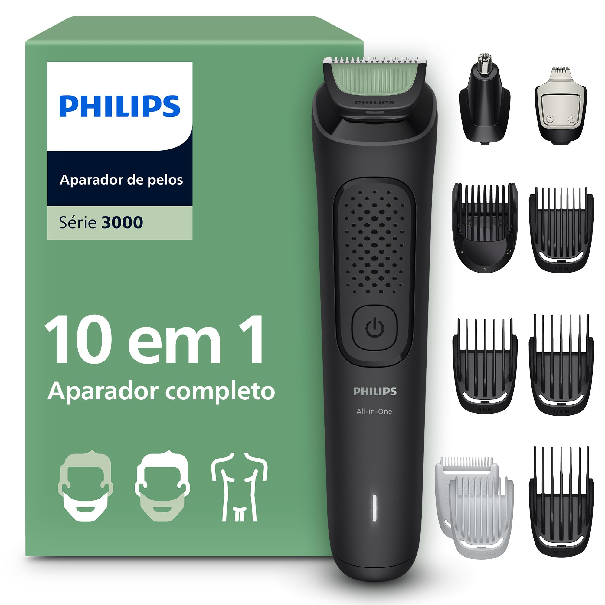Aparador de Pelos Philips All-in-One 10 em 1 Série 3000