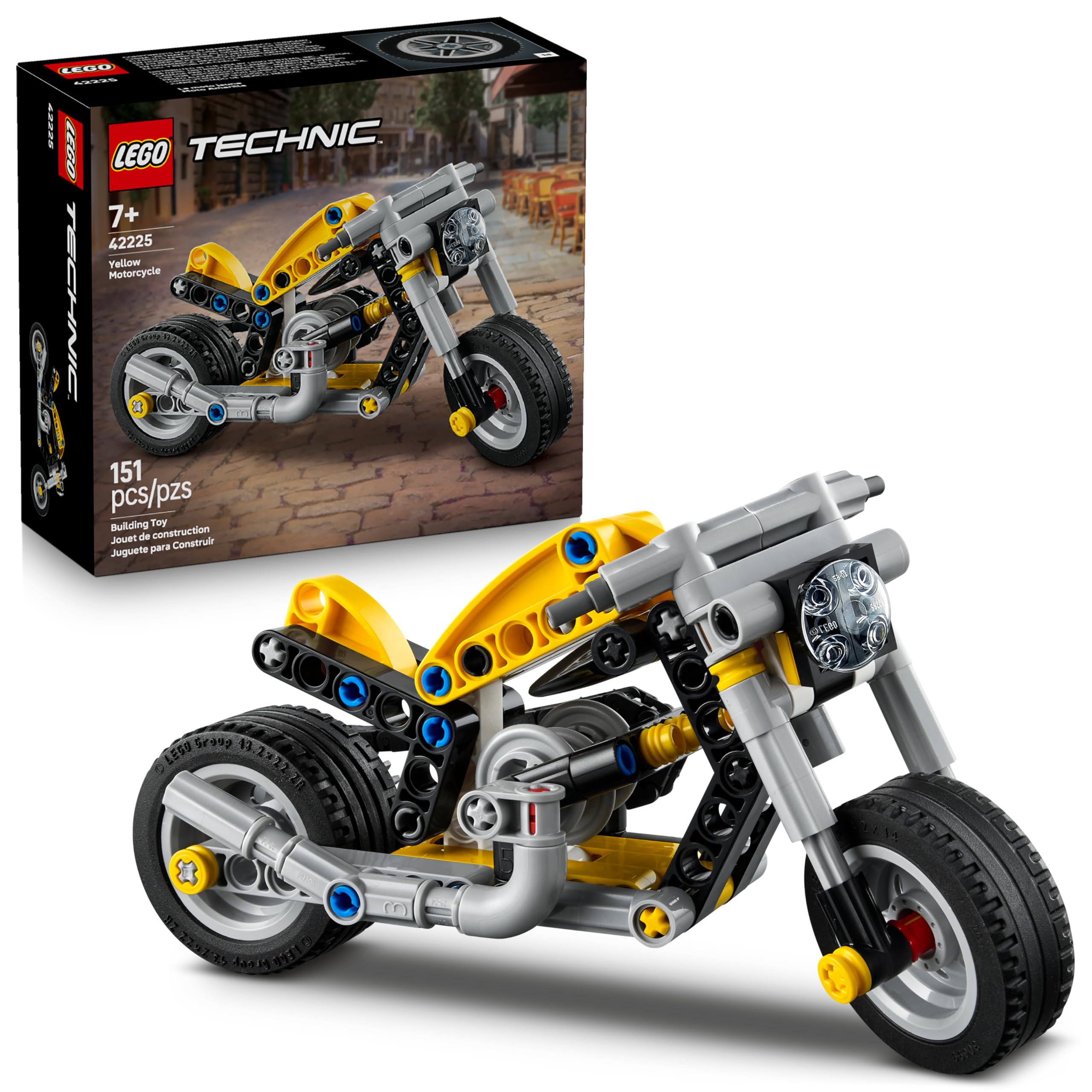 LEGO Technic 42225 Motocicleta Amarela
