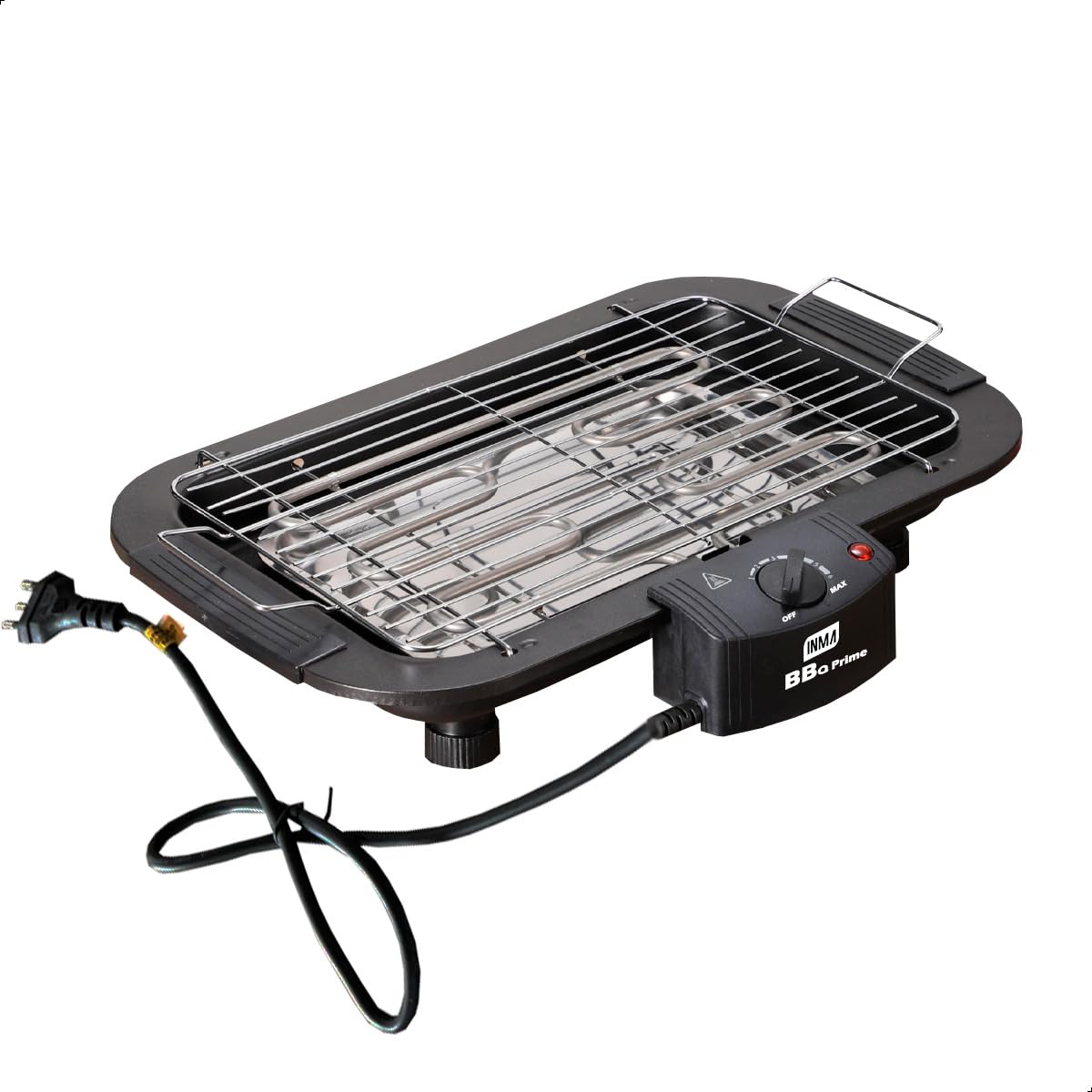Churrasqueira Elétrica INMA BBQ Prime com Grelha Inox Anti-fumaça e Termostato Ajustável 1800W