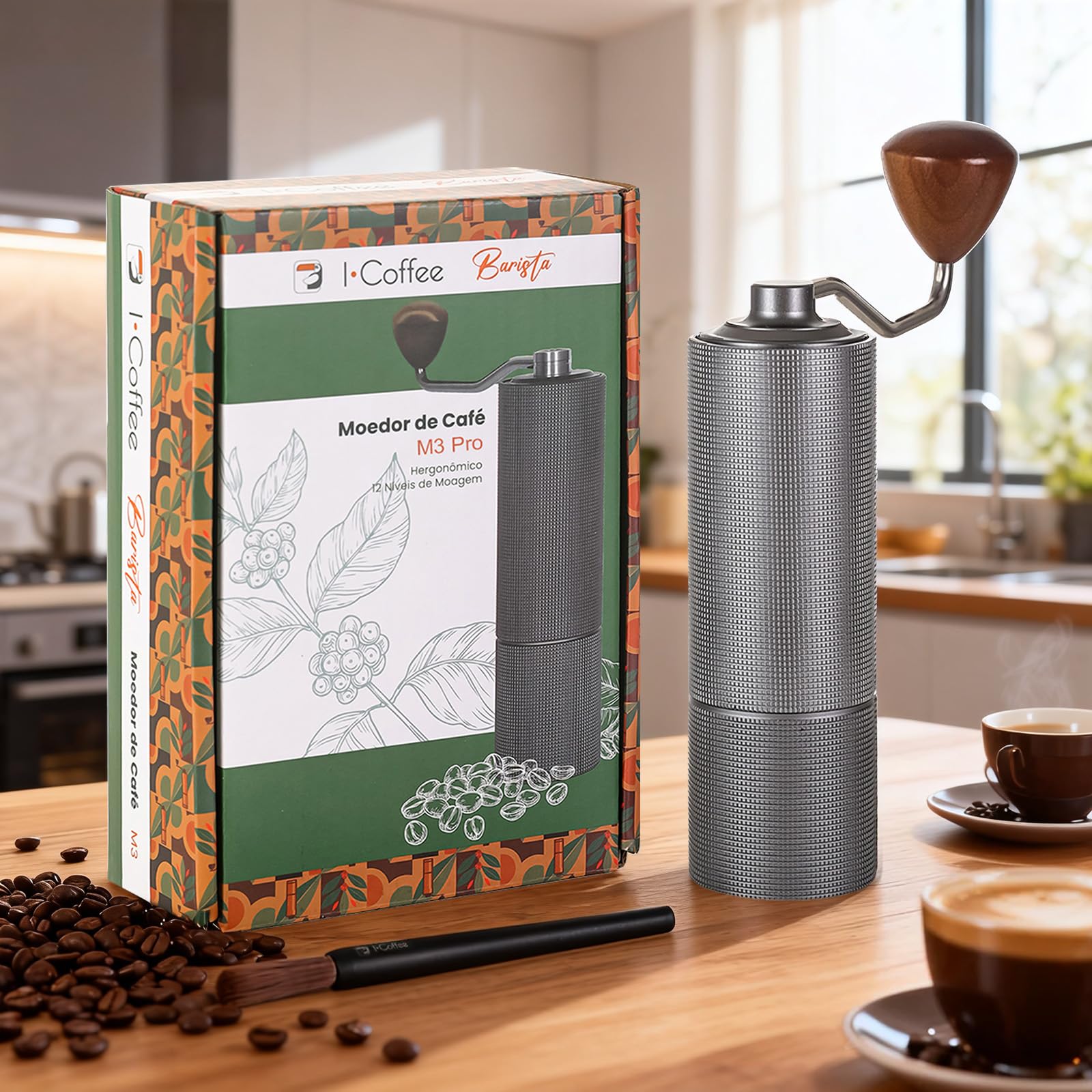 iCoffee M3 PRO Moedor de Café Manual