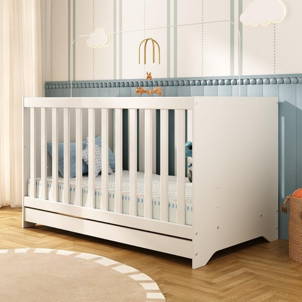 Berço Americano 3 em 1 para Colchão 130x70cm Multimóveis 0527PA