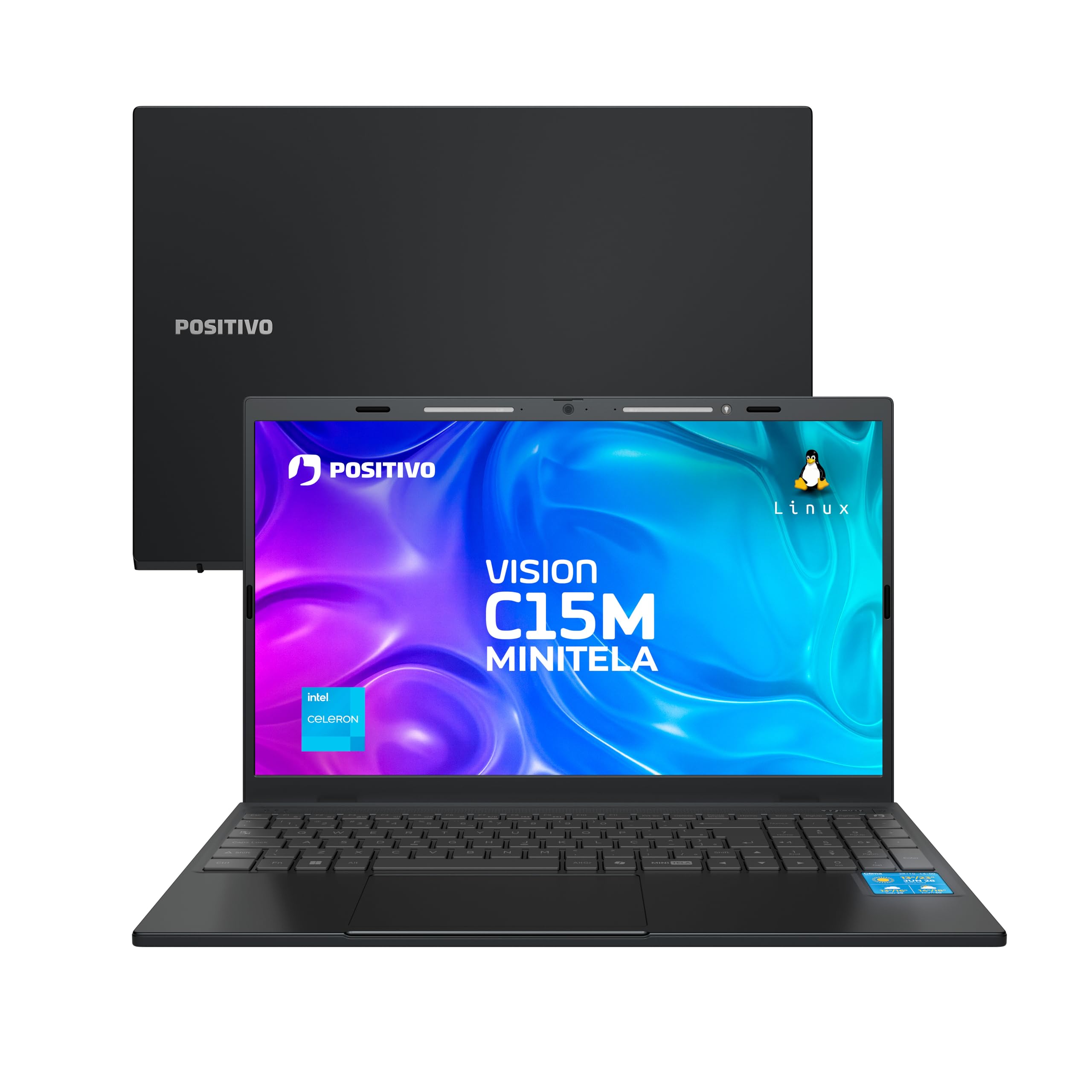 Notebook Positivo Vision C15M Intel Celeron N4500 8GB RAM eMMC IPS