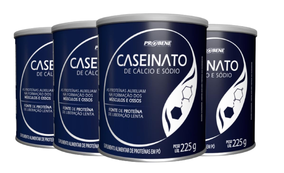 Caseinato Probene 225 g, Kit com 4 Unidades
