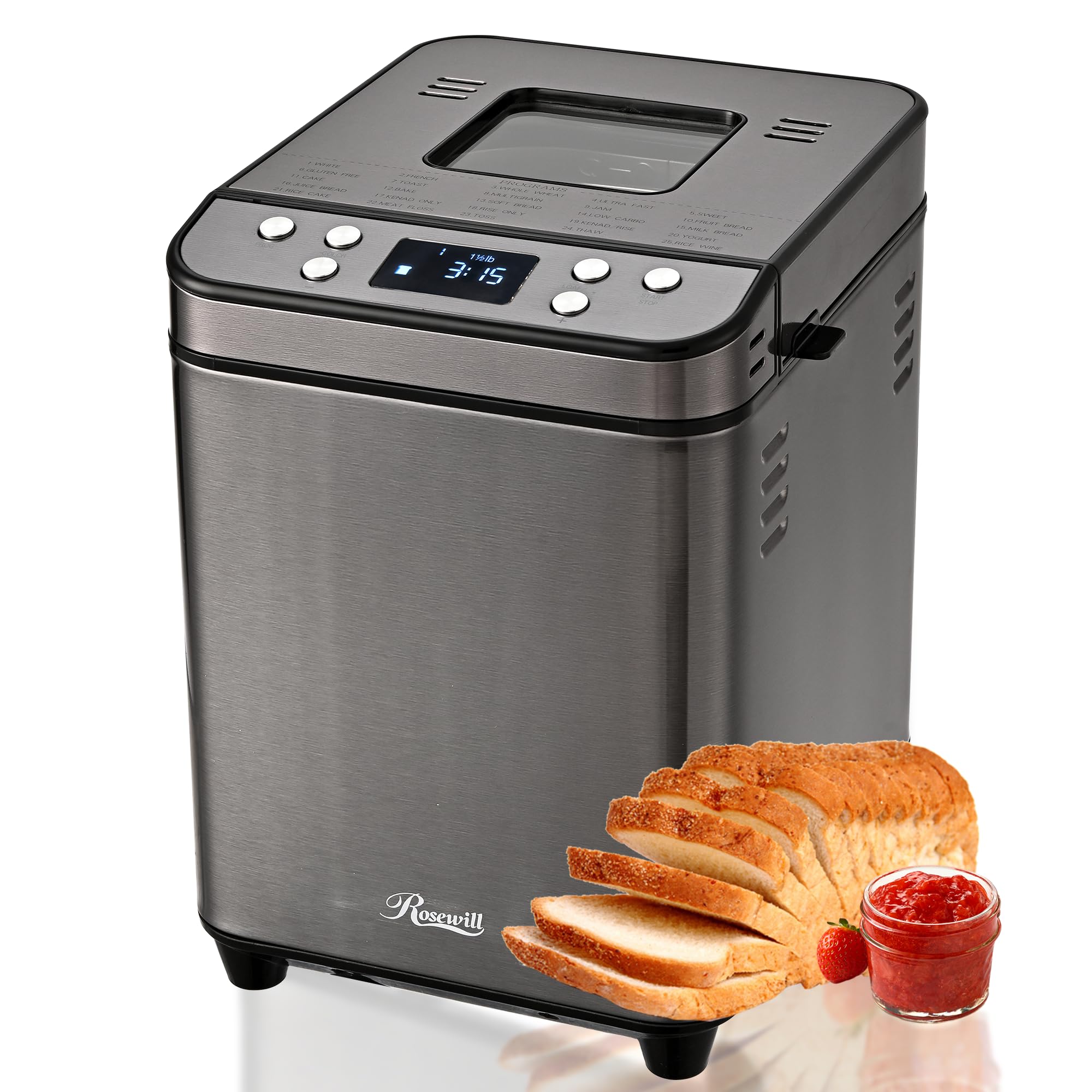 Máquina de Fazer Pão Rosewill 25 em 1 2 lb 700W