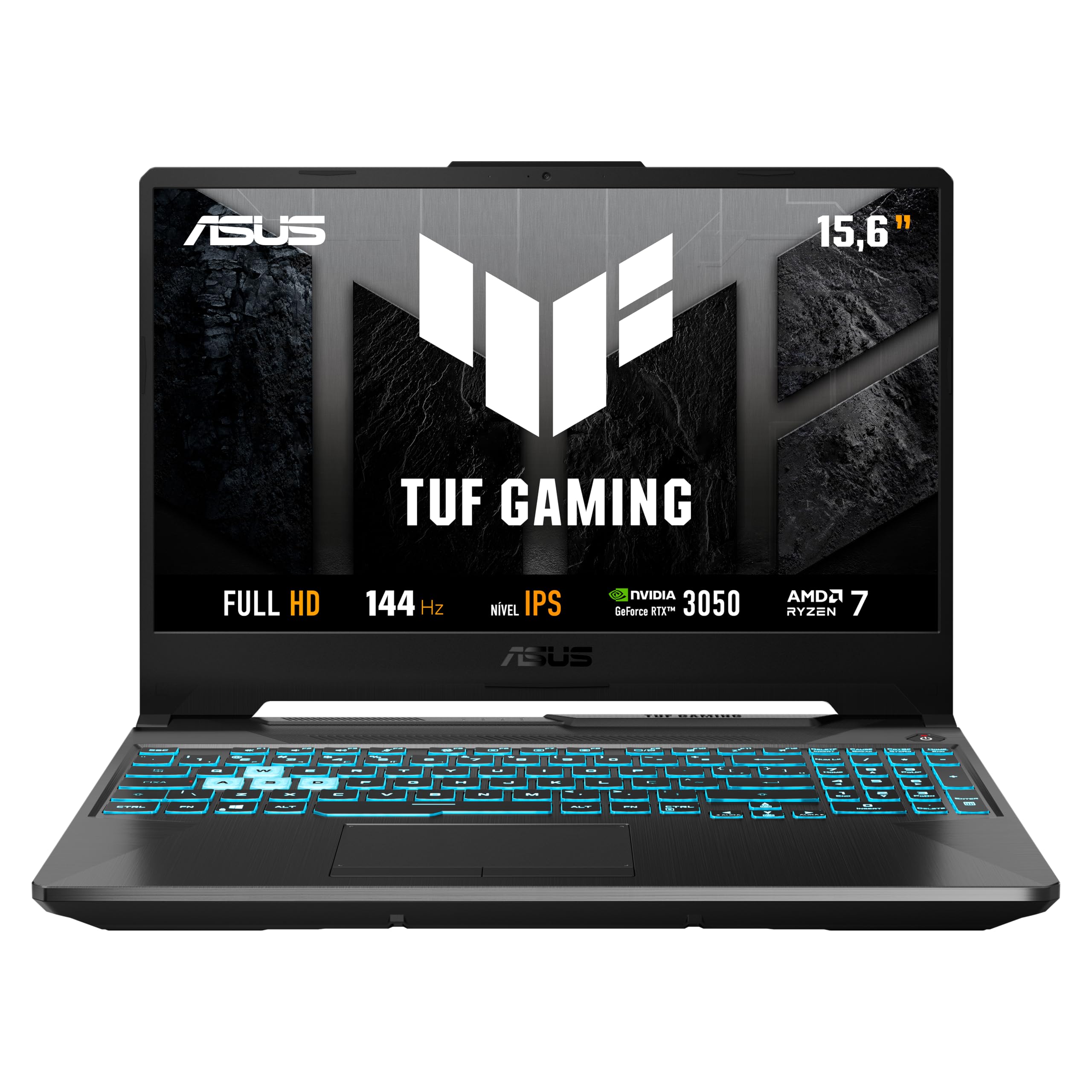 Notebook Gamer ASUS TUF Gaming A15, RTX3050 AMD Ryzen 7, 16 GB, 512 GB SSD, Windows 11 Home, 15.6" IPS 144Hz
