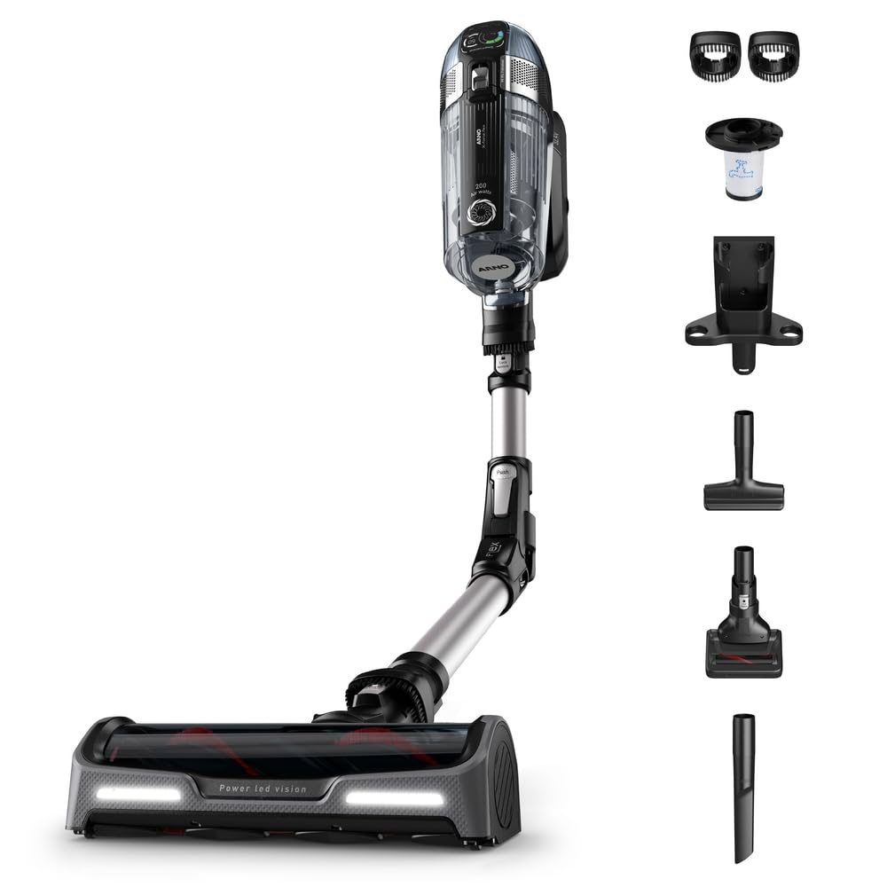 Aspirador de Pó Versatil Sem Fio Arno X-FORCE FLEX 14.60 com Tubo Flexível, até 1h10min de autonomia e 7 Acessórios, XF14 Bivolt