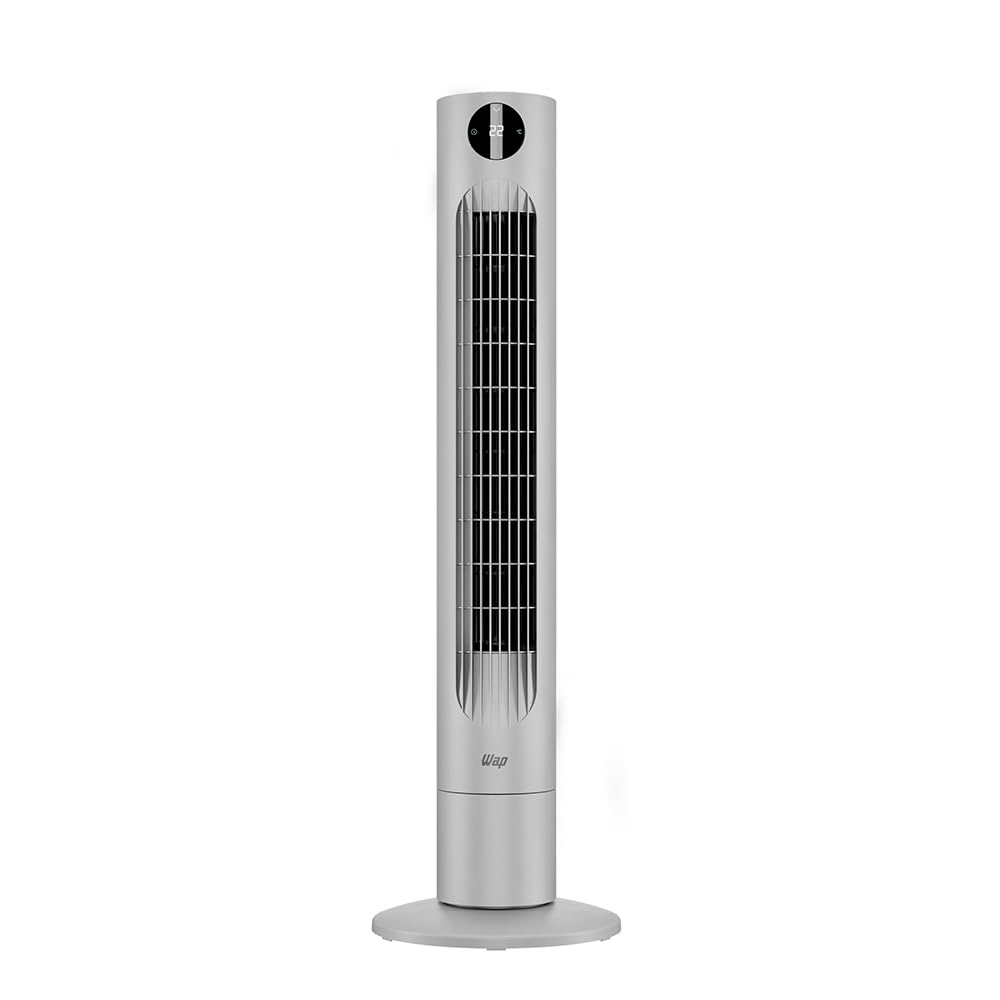 WAP Ventilador Torre WAP AIR BREEZE DIGITAL Silencioso Com Touch Screen, Timer de 12h e Oscilação 60° 127v