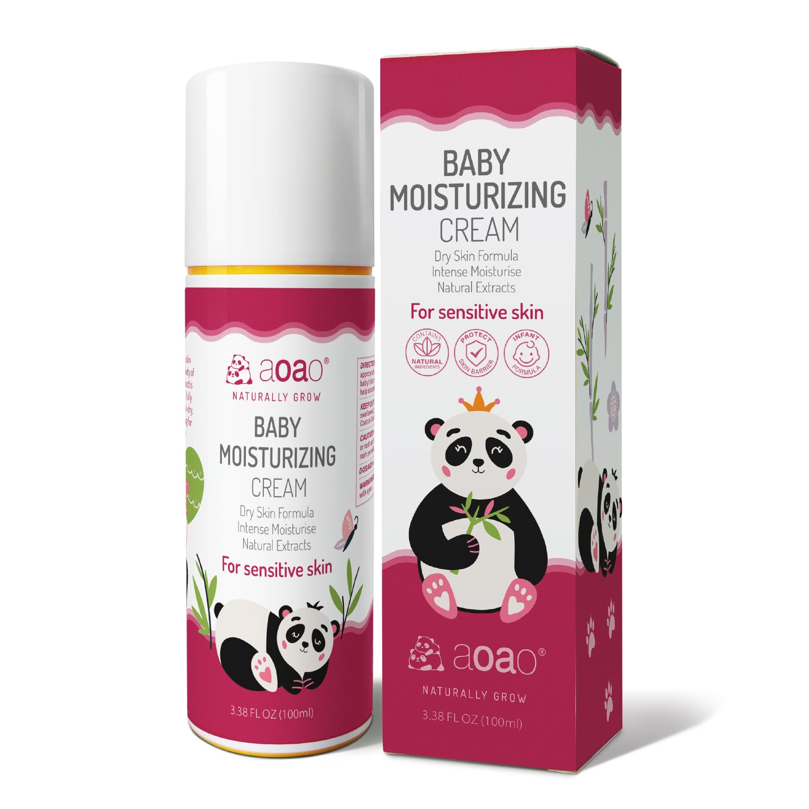 AOAO Hidratante Facial para Bebês com Manteiga de Karité e Camomila