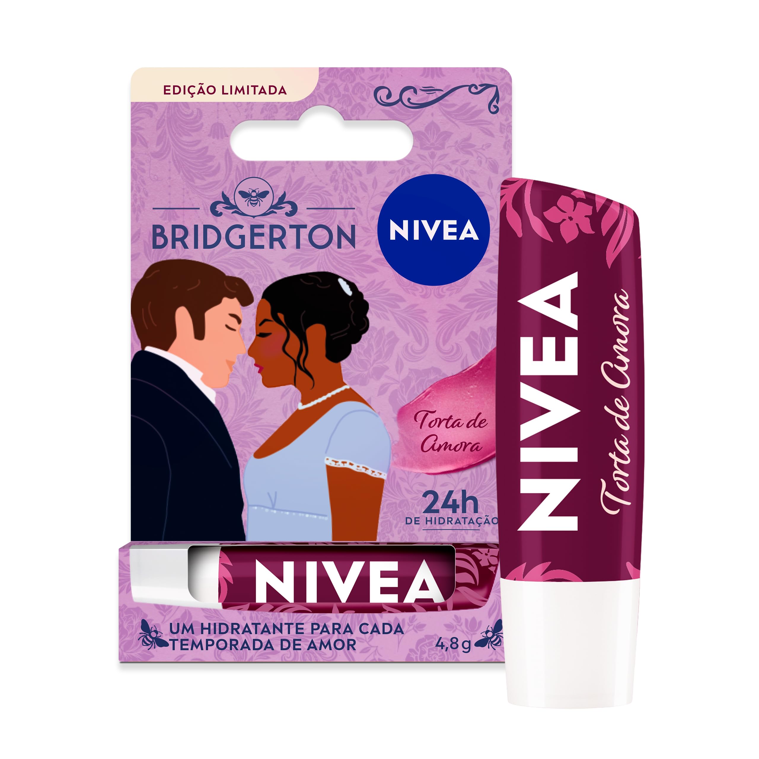 NIVEA Hidratante Labial Torta de Amora Bridgerton