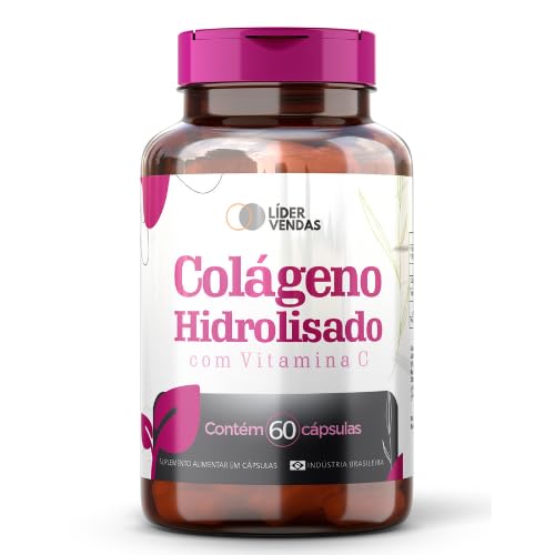 Colágeno Hidrolisado com Vitamina C 1000 mg, 60 Cápsulas