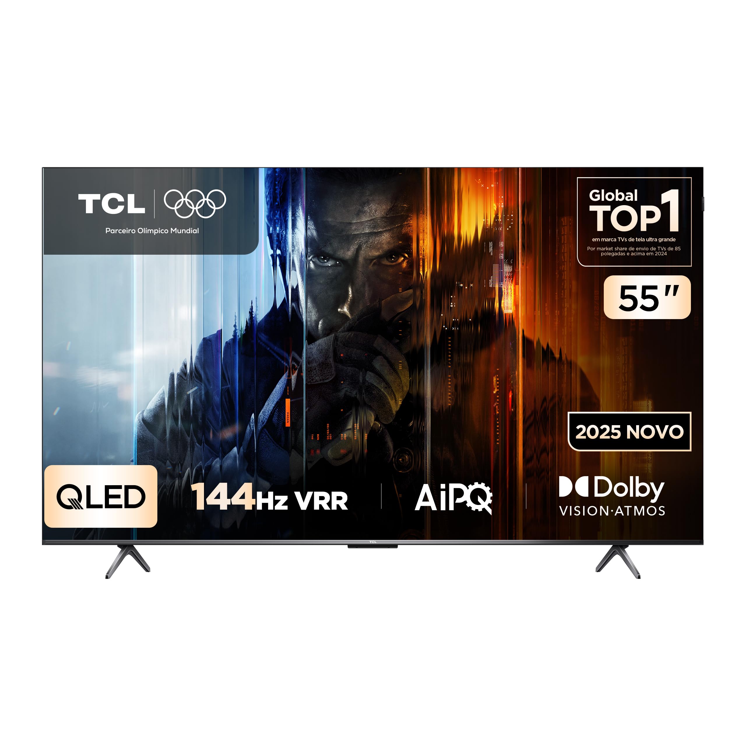 Smart TV TCL QLED 55P8K 55 polegadas 4K Google TV