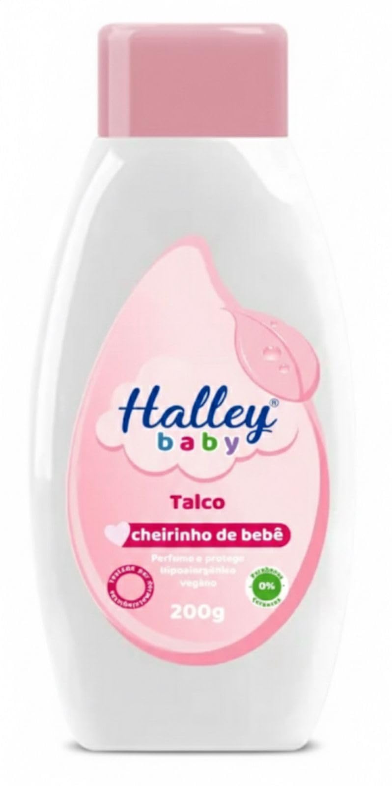 Talco Infantil Baby Branco 200g, Uso Diário para Higiene e Conforto da Pele