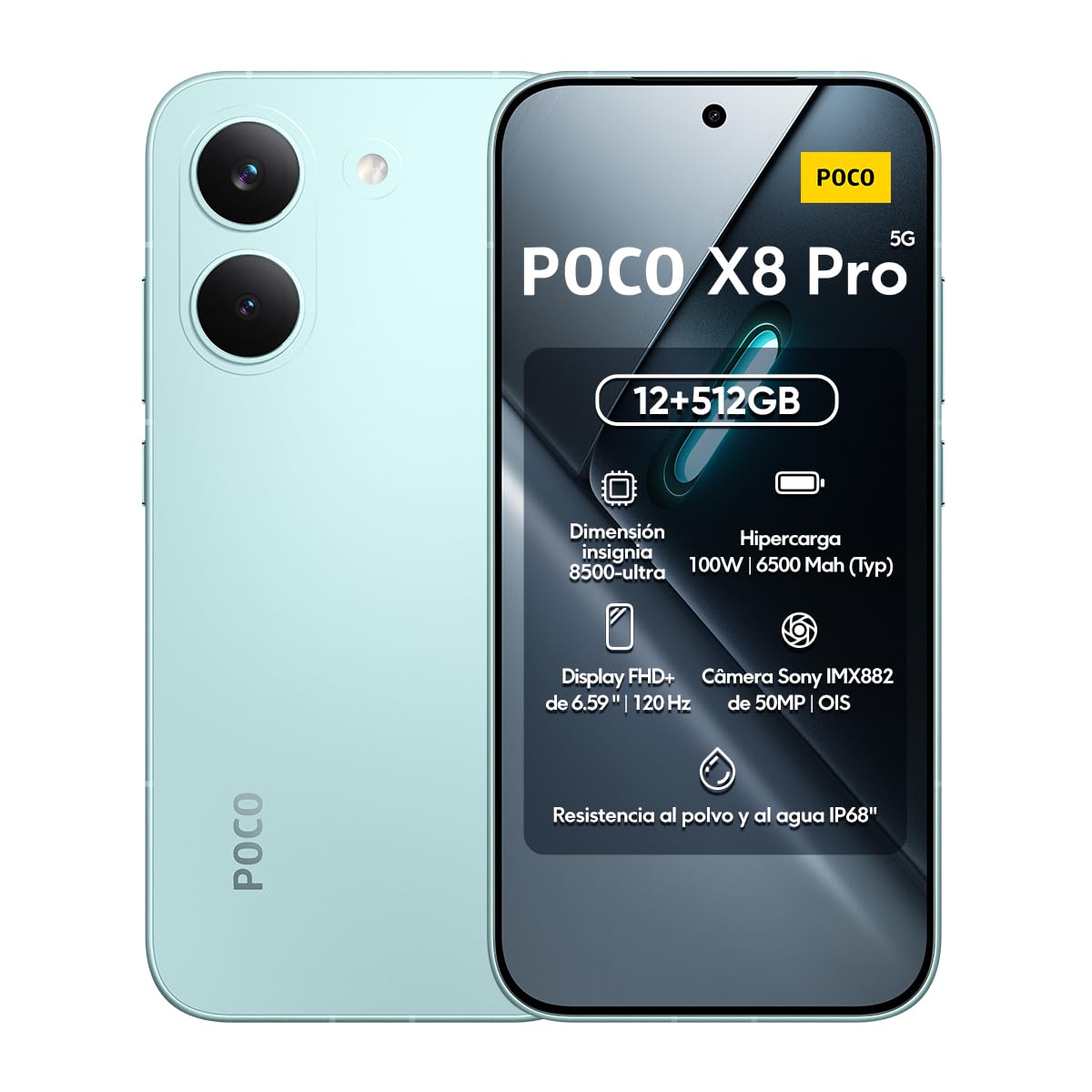 Celular Xiaomi Poco X8 Pro 512GB RAM Verde