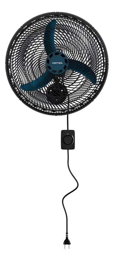 Ventisol Ventilador de Parede New Azul 3 Velocidades 50 cm 127 Volts