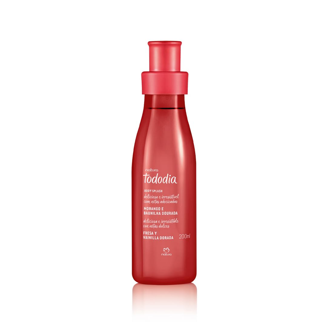 Natura Tododia Body Splash Morango e Baunilha Dourada 200ml