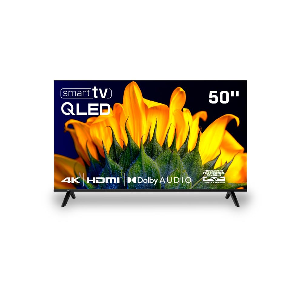 Smart TV HQ QLED 50 polegadas 4K HQ-QLED50SM