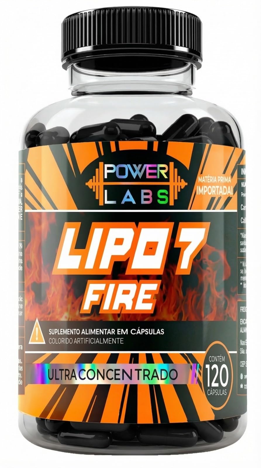 Termogênico Lipo 7 Fire com 120 Cápsulas