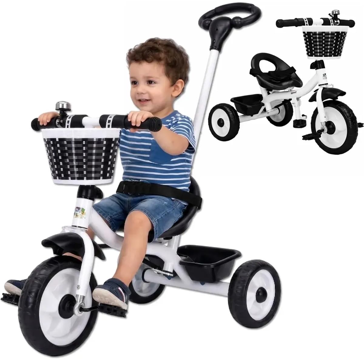 Baby Style Triciclo Infantil Flex com Empurrador Pedal 2 e 1