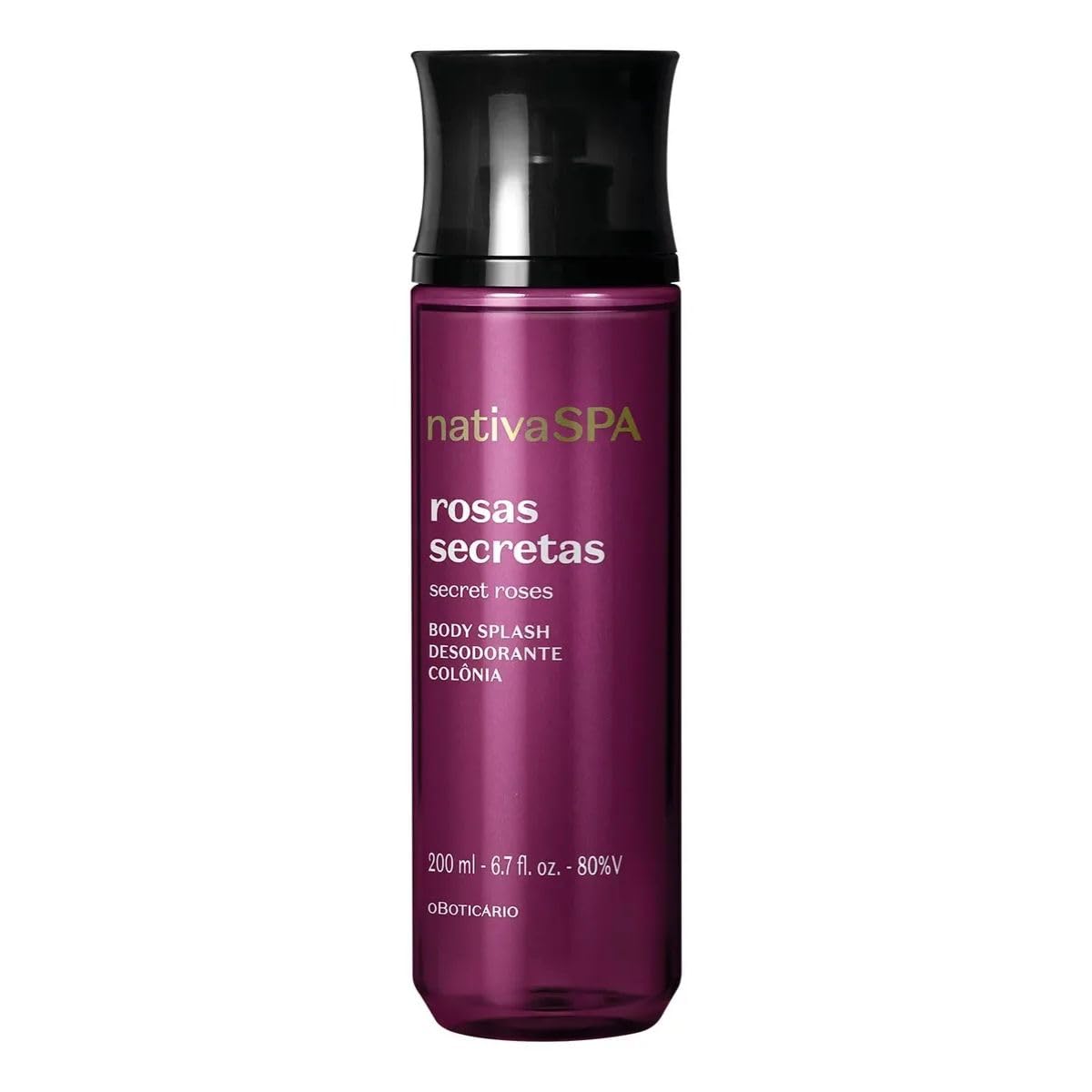 O Boticário Nativa Spa Body Splash Rosas Secretas 200ml