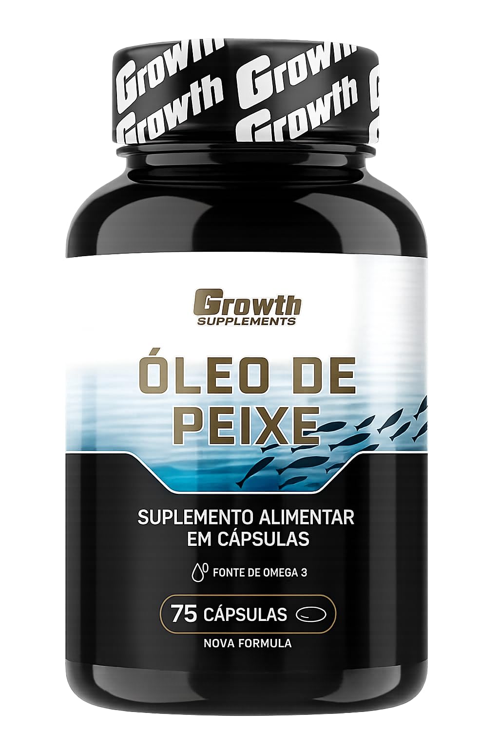 Ômega 3 Growth Supplements com 75 Cápsulas